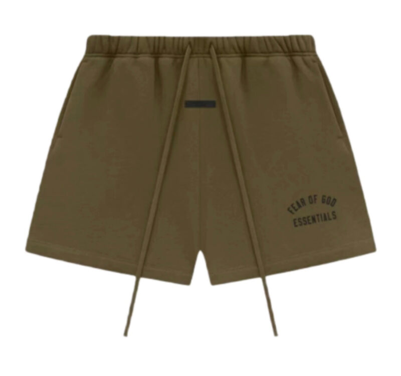 Essentials Fear Of God FW24 Olive Green Shorts