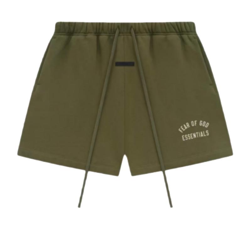 Essentials Fear Of God FW24 Military Green Shorts