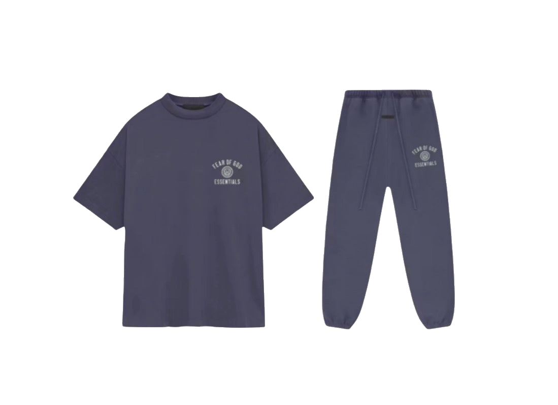 Essentials Fear Of God FW24 Marine Tee & Joggers Set