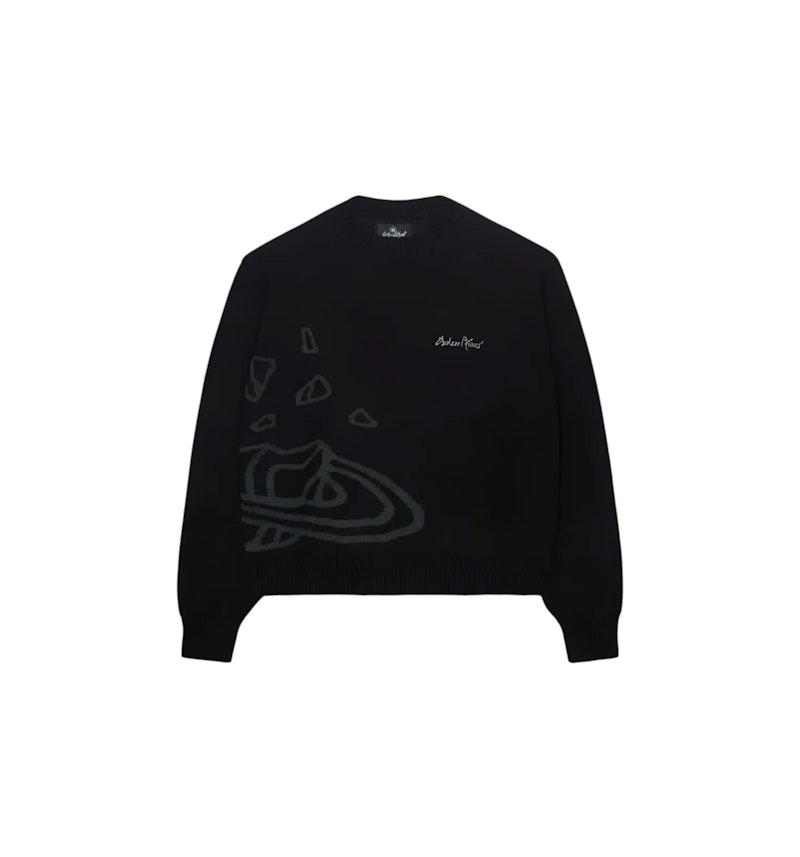 Broken Planet Knit Sweater Midnight Black