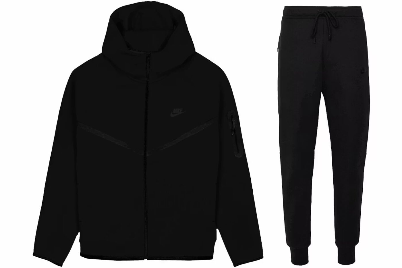 Nike Tech Fleece Hoodie & Jogger Set - Black