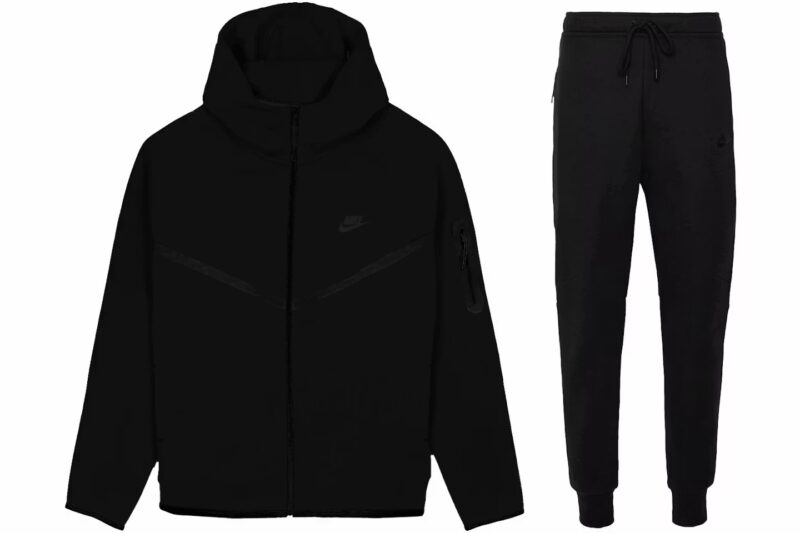 Nike Tech Fleece Hoodie & Jogger Set - Black